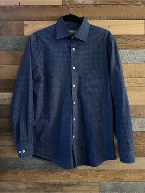 Michael Kors Men's Navy Dress Shirt. Size 15-15 1/2